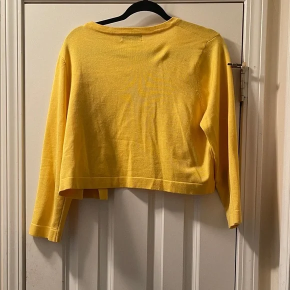 Yellow Cardigan Sweater - Picture 3 of 3